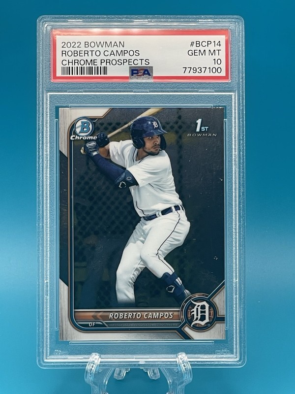 2022 Bowman Chrome Prospects 1st Roberto Campos #BCP-14 PSA 10