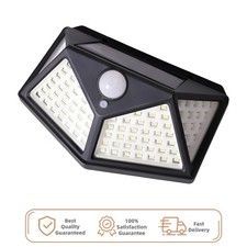 100 LED Solar Power Wall Light PIR Motion Sen...