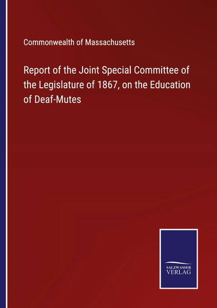 Report Of The Joint Special Committee Of The Legislature Of 1867, On The...-image