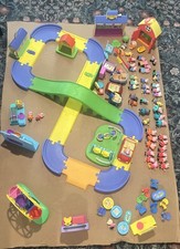 Huge LOT Peppa Pig ALL AROUND TRACK Ferris Wheel Grocery Talking Car WORKS