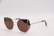 NEW WOOW SUPER WILD 2 0503 BLACK GOLD PINK AUTHENTIC SUNGLASSES 51-19