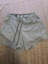 Women's NIke Dri-Fit Training Active Short Draw String Gym SIZE S GREY