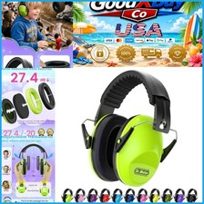 NEW Safety Earmuffs Noise Reduction 27.4 SNR Adjustable Hearing Protection for