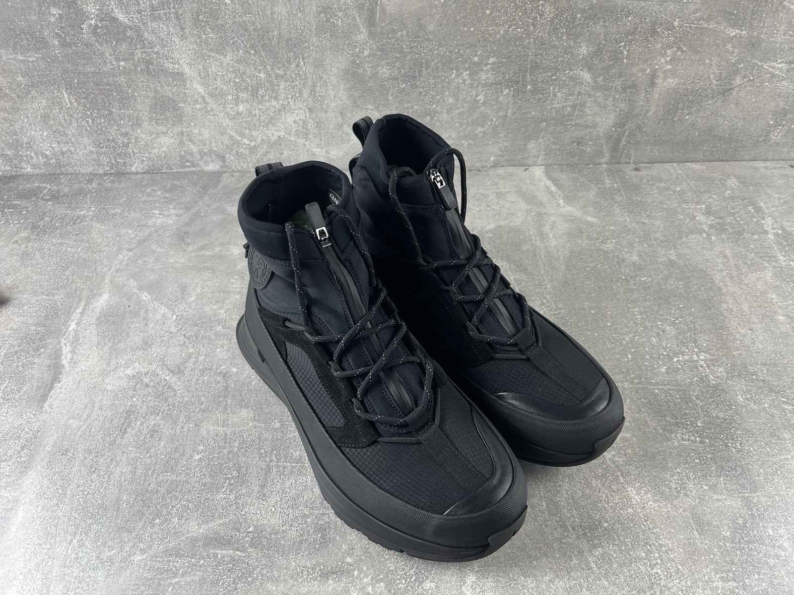 Canada Goose Glacier Trail High Zip Lace Black Boots Size EU 43 Made in Portugal thumbnail 3