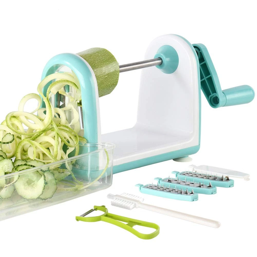 Zucchini Noodle Maker Spaghetti Spiralizer - 5 Blades Vegetable Slicer for Ve...