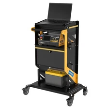 Rolling Tool Cart Mechanic Storage Trolley For ECU Reprogramming Power Supply