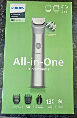Philips 5000 Multigroom 10-in-1 Haar- & Bartschneider MG5931/15 Brandneu & Originalverpackt