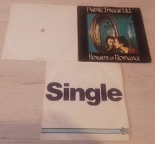 Public Image Limited - three 7" vinyl singles (Rise, Flowers Of Romance +1) PIL