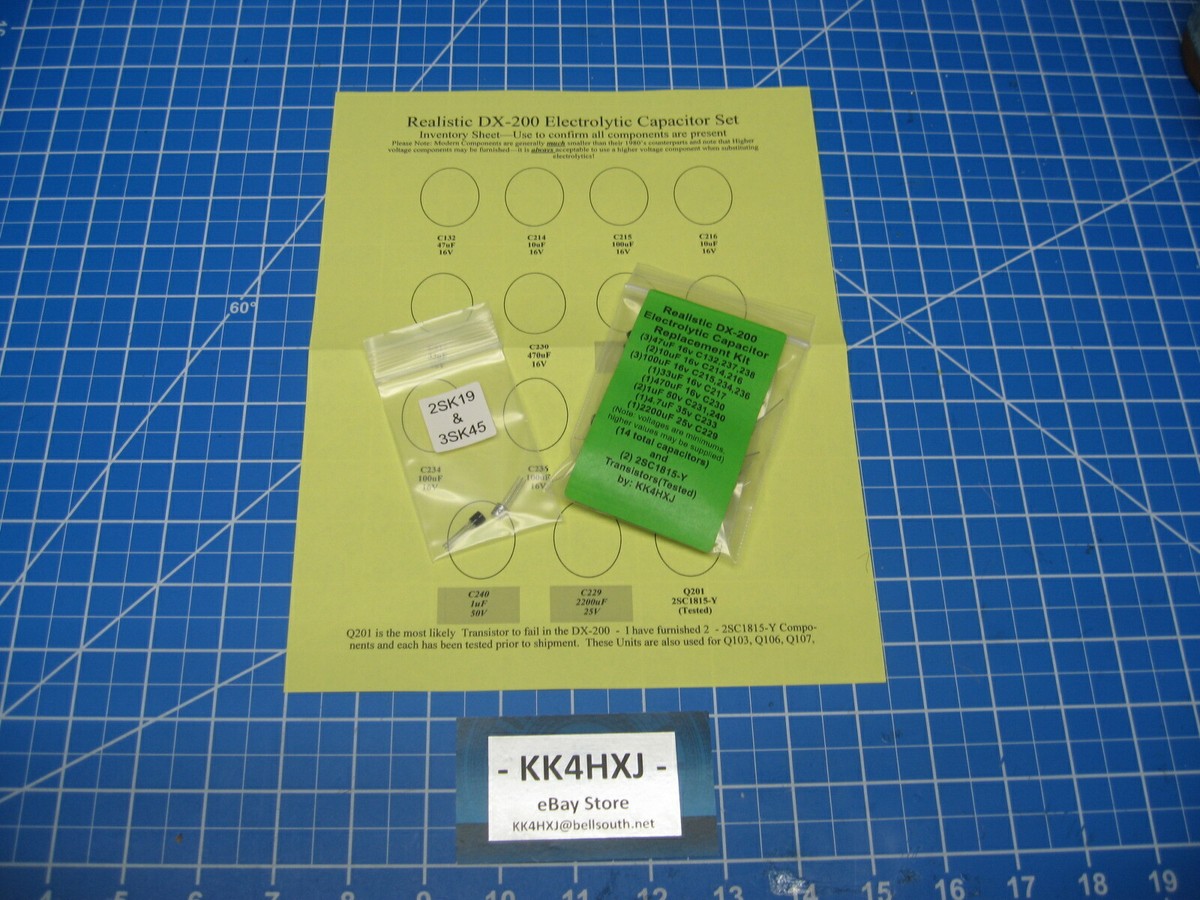 【リペアさま　専用】REALISTIC DX-200 Realistic DX-200 Capacitor Repair/rE-Cap Kit - Multiple Options