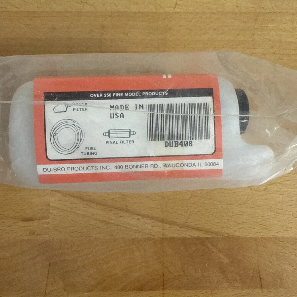 Dubro 8-Ounce 8 oz RC Remote Control Airplane Nitro / Gas Fuel Tank DUB408 - Image 3 of 4