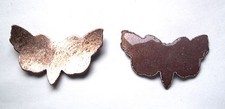 24X Copper Blanks for enameling use-  SMALL BUTTERFLY  shape