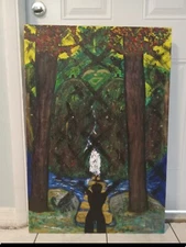 acrylic painting on canvas by original artist