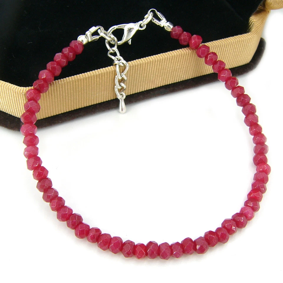 Bailysbeads Armband Rubin Smaragd Saphir Aquamarin Peridot Onyx Armkettchen usw. - Bild 3 von 4