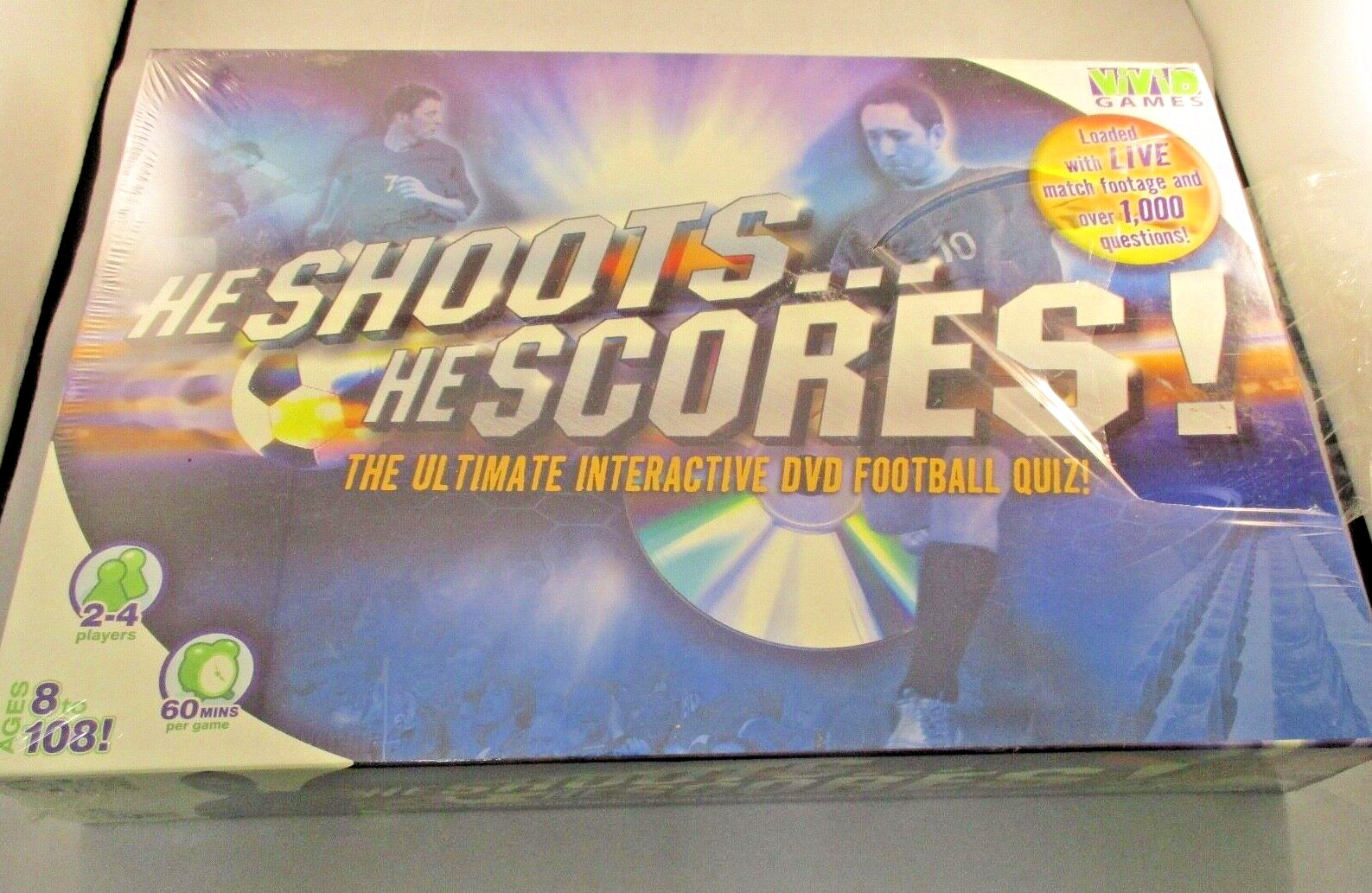 Vivid Games Interactive Dvd Football Game Quiz 8 + Sealed - He Shoots He Scores
