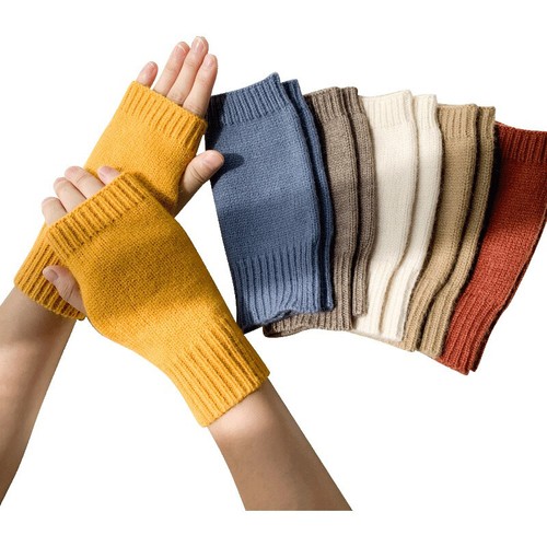 Neu Damen Strick Halb Finger Fingerlose Handschuhe Winter Arm Hand Handgelenk Wärmer Fäustlinge - Bild 8 von 47