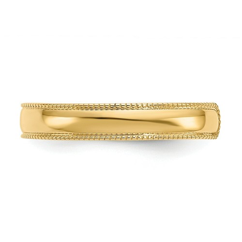 14k 14kt Yellow Gold Mill Grain Adjustable Toe Ring - Picture 4 of 7