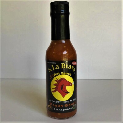 Hot Sauce A LA BRAVA Mayan-Ghost 5 oz.bottle. *US PRODUCER & SELLER* Made in USA