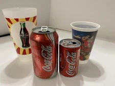 Coca Cola Collectibles Cans Mexico Holland Plastic Cups Vintage 1990s