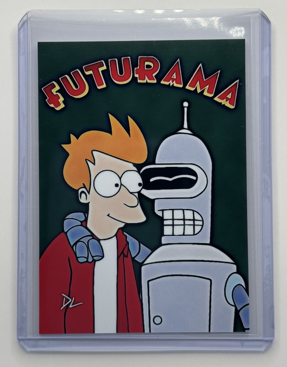 Tarjeta coleccionable Futurama edición limitada firmada por artista “Matt Groening” 3/10