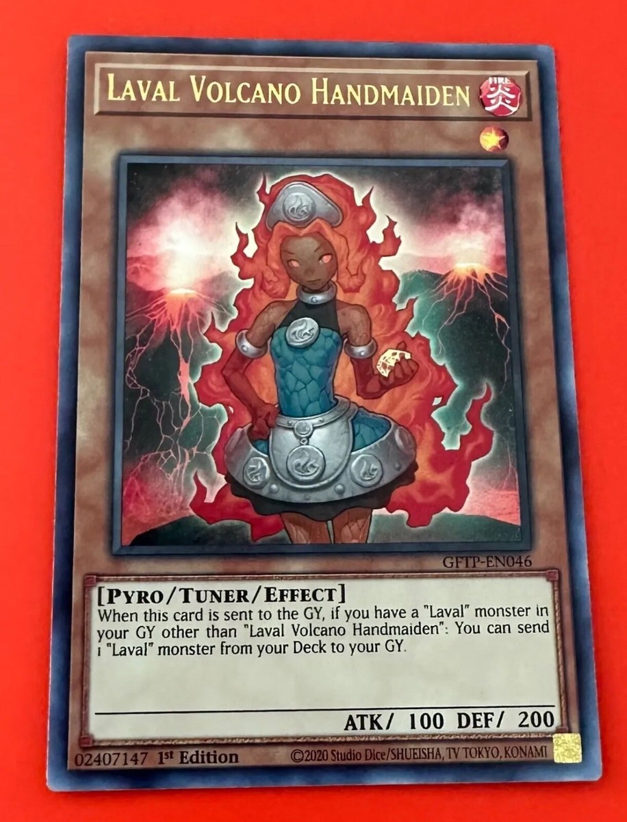 Volcanic 　英語版 Yugioh 1st Edition Laval Volcano Handmaiden Ultra Rare Holo GFTP
