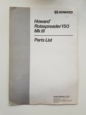 HOWARD 150 MARK III ROTASPREADER PARTS CATALOGUE