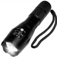 Super Bright Tactical Military LED Flashlight flash light super high LUX 