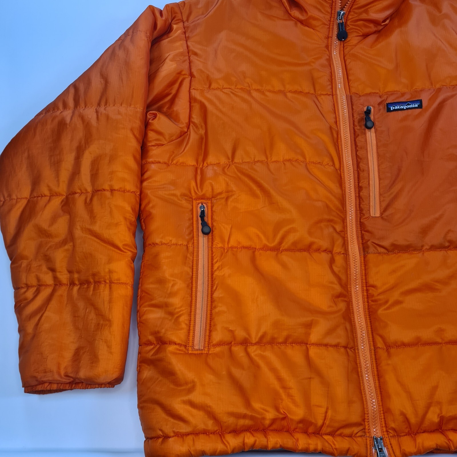 Vintage 1990s Patagonia Das Parka Puffer Jacket Medium Orange 90s image 3