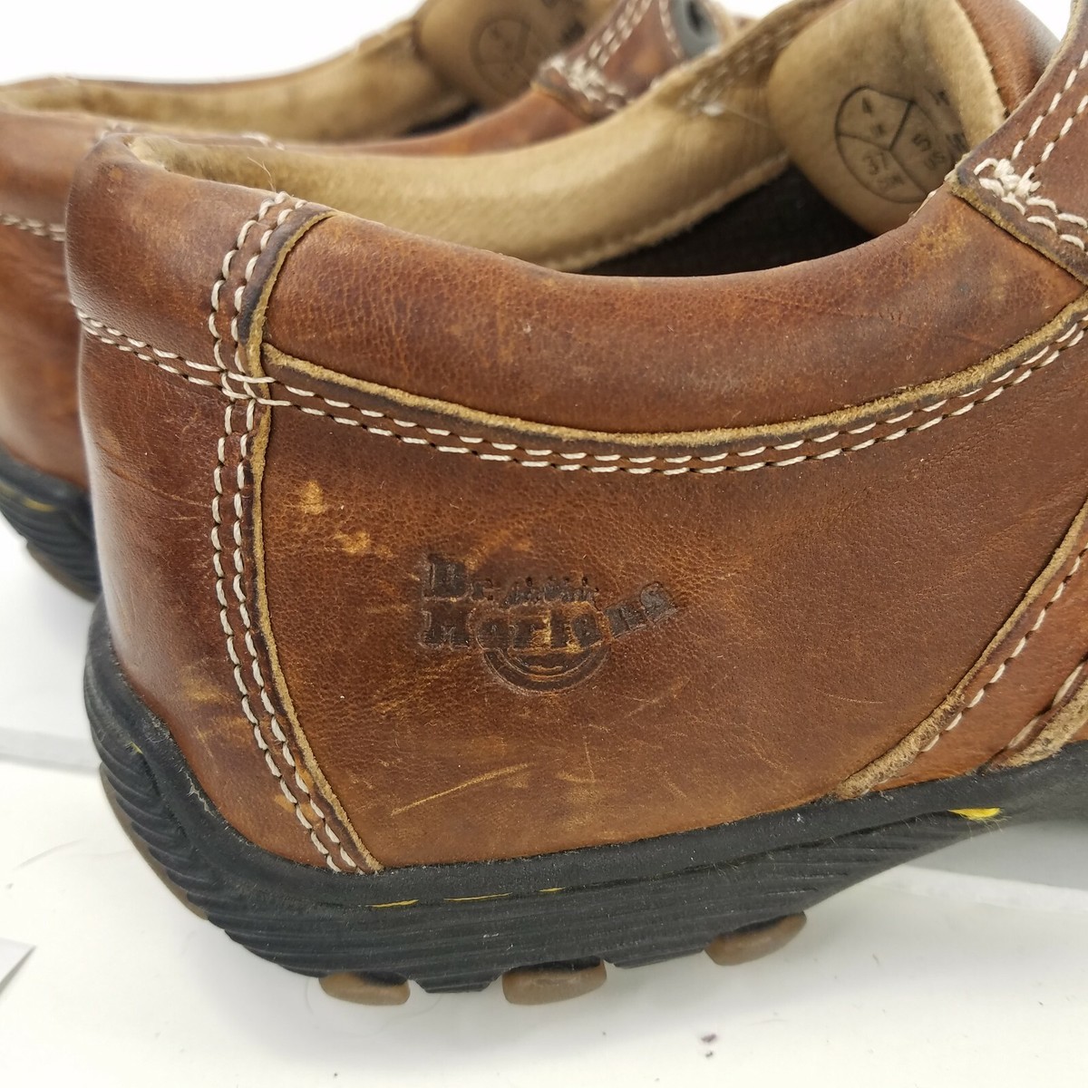 DR. MARTENS 8A99 Brown Leather Lace Up Air Cushion Shoes 