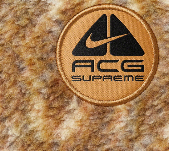 Supreme Nike ACG Fleece Pullover Gold Snakeskin XL Ninja DN3256