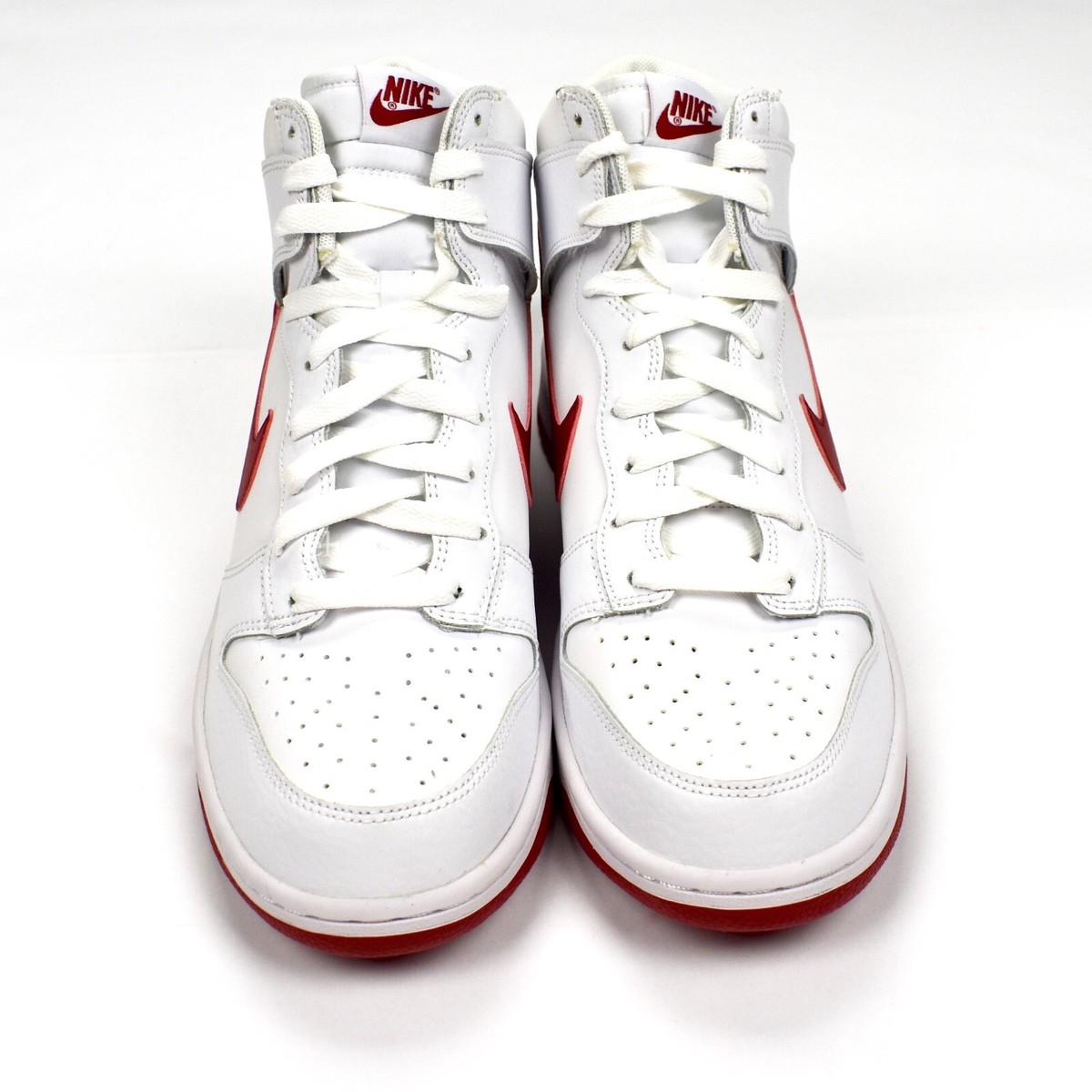 Nike Dunk Hi Men\'s Size 14 White/Gym Red Sneakers Shoes Authentic  904233-102 Nike Dunk Hi High White Red Leather Sneakers 2017 Mens 10.5  main image 2