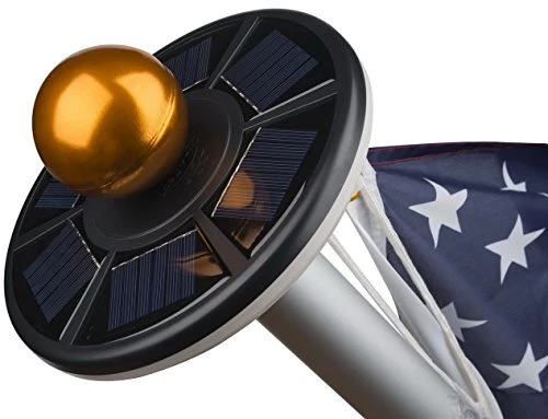 Sunnytech flag on sale pole light