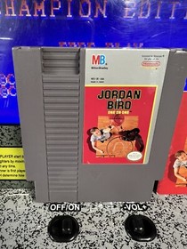 1989 Nintendo NES Michael Jordan vs Larry Bird One on One Cart + Manual 🐐 🐐