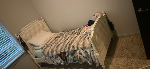 twin size bed frame wooden - Picture 3 of 4