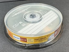 Philips CD-R 700MB High Speed CD Recordable 10 Discs Sealed