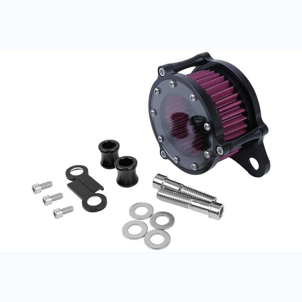KaTur Motorcycle Air Cleaner Sistema de filtro de admisión Kit para 1988-2015 Harley Sportster XL883 X 1200