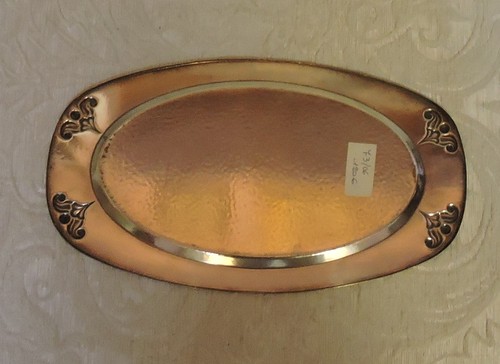 Tablett leer Taschen Modeschmuck Jugendstil Dänemark 1900 Silver Plate Tray - Bild 8 von 8