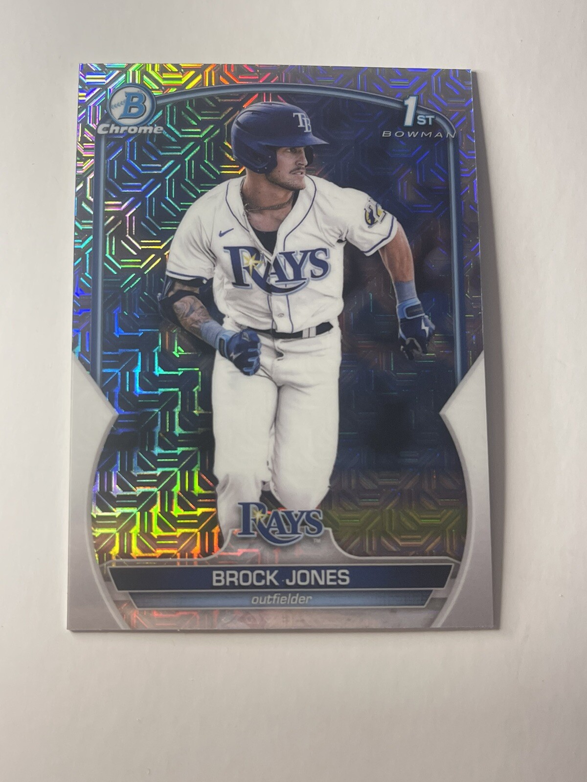 2023 Bowman Chrome Mojo Mega Box Brock Jones Bowman 1st Rays BCP-115