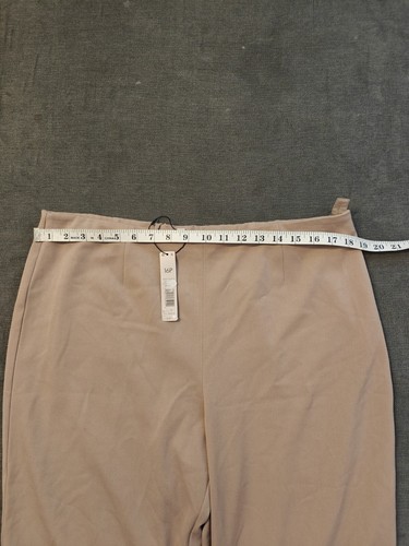 Nic + Zoe Size 16P Wide Leg Trouser Pant In Mochachino NWT $148 Retail - Picture 4 of 8