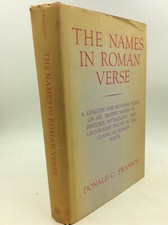 THE NAMES IN ROMAN VERSE by Donald C. Swanson - 1967 - Ancient literature index