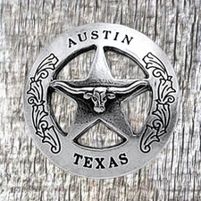 Austin Texas Ranger Star Longhorn Conchos CON956-C