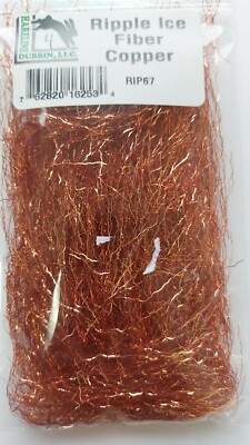 Hareline Fly Tying Synthetics ''  RIPPLE ICE FIBER '' color: COPPER