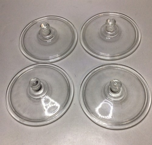 Fire King Off White Individual Casserole Dishes With Clear Lids 8 Oz Set Of 4 - Picture 6 of 12