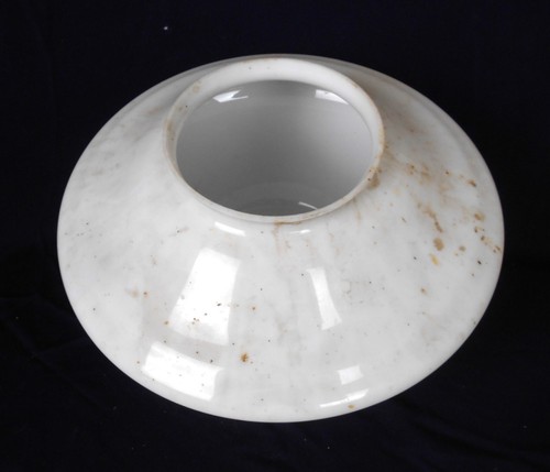 VINTAGE MID CENTURY MILK GLASS INDUSTRIAL ACORN SHADE - Picture 4 of 5