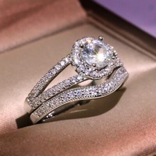 ORIGINAL S925 2 RING STACKING SET KLASSISCH E...
