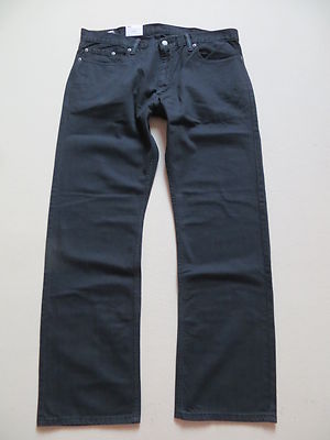 Levi's Slim Straight Herren Jeans Hose, W 38 /L 32, Schwarz ! Black Denim, NEU !