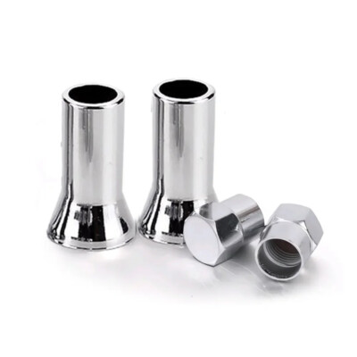 8x TR413 Chrome Tire Valve Stem Caps & Sleeve Covers – For Car Truck SUV – 4 Sets