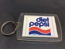 Vintage Promo Keyring DIET PEPSI Keychain LA ROTATION PENSEZ Y Ancien Porte-Clés