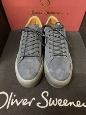 OLIVER SWEENEY, BRAND NEW , SIZE 7.5 , NAVY SUEDE , DEEP PROFILE , CUPSOLE 7.5