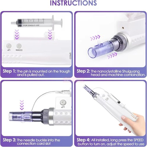 Portable Facial Rejuvenation Skin Care Tool Instrument 2 Cartridges for Home Use - Picture 3 of 9