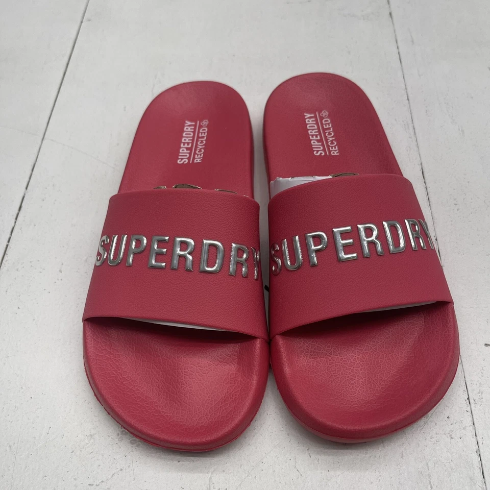 Superdry Code Logo Pool Slides Rosa Mujer Talla Mediana 7/8 Nuevo Foto 2 de 4